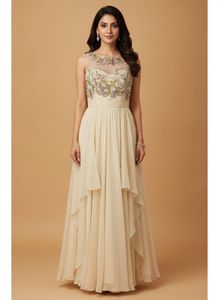 Elegant Embellished Maxi Dress