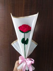 Handmade Crochet Rose Bouquet