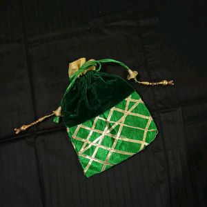 Green Potli Bag