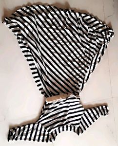 zebra printed midi for woman