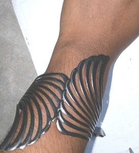 Unique Silver Tone oxidised Bangle Set