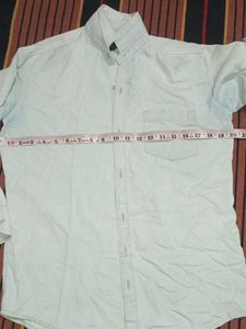 Men's Sea Green & Light Blue Button-Up Shirt Combo