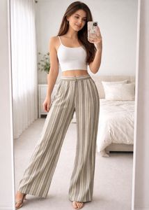 Striped Wide Leg Pants