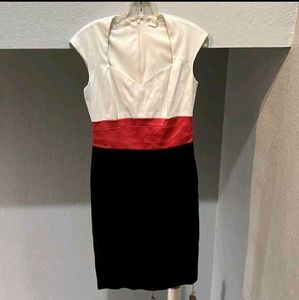 Chic Color Block Sheath Dress 🦋