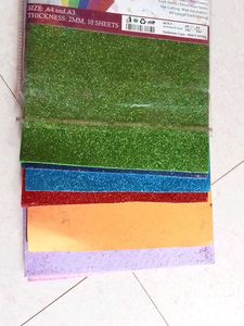 A4 Glitter Foam Sheets