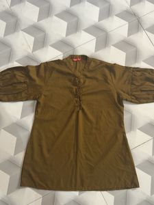 Elegant olive top with Unique Sleeves buy1get2free