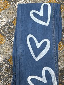 new Cute Heart Print jeans ( check details)