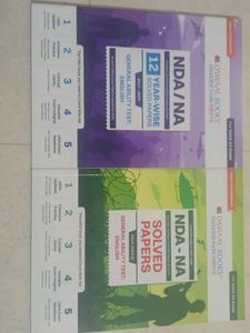 Oswaal Books NDA/NA Solved Papers