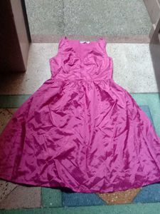 Vibrant Pink Sleeveless Dress