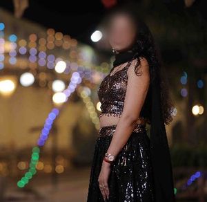 Stunning Black Sequin Lehenga Choli Set