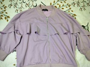 🇺🇸🇨🇦Doublefocus Lilac Ruffle  Jacket🇨🇦