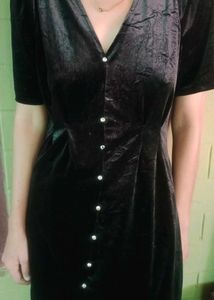 Vintage Velvet Mini Dress