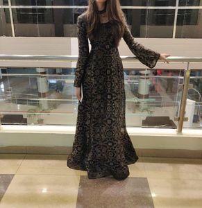 Ethnic gown with bronze work