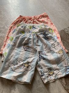 3 Cute Pajama Shorts Set