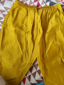 Libas Mustard Yellow Embroidered Kurta Set