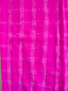 Vibrant Pink Checked Scarf &amp; Stole