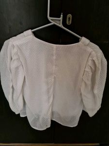 Sale! New With Tag| White Textured Top And Bottoms