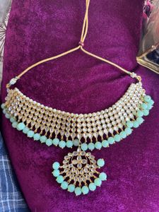 Mint Kundan Choker