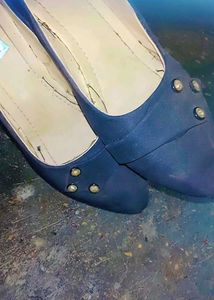 Black Studded Heel