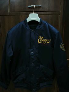 Men's Navy Chicago Bomber Jacket