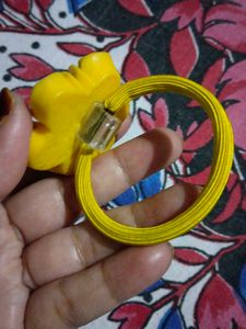 Cute Yellow Flower Hair Tie