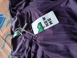 Purple ruffle dress