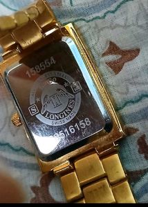 Elegant Swiss Made Longines Gold Diamond Watch