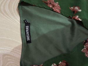 🌿Emerald green Floral Dream dress 🌸