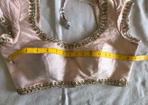 Elegant Pink Embroidered Blouse