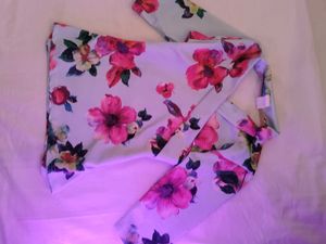 Floral Print Wrap Tunic Fitted Top 🏆