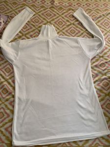 Classic White Turtleneck Top