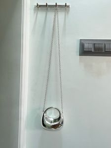 Unique Silver Chain Clutch