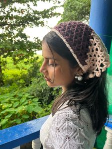 Boho Crochet Bandana Headband