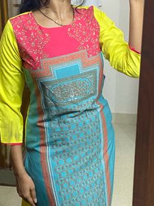 Multicoloured Printed Kurta
