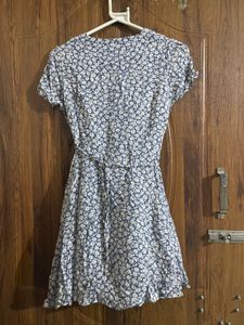 Blue Floral Mini Dress