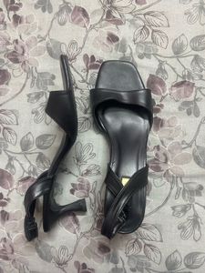 Stylish Black  Heel Sandals