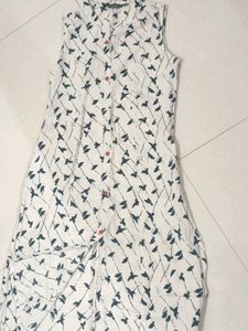 Printed Straight Kurta With Bottom Closure