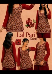 y2k Embroidered net sleeves  shirt kurti
