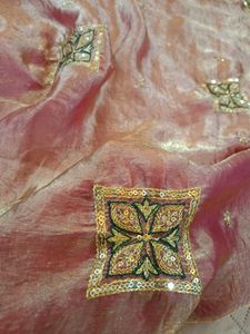 Elegant Embroidered Silk Saree