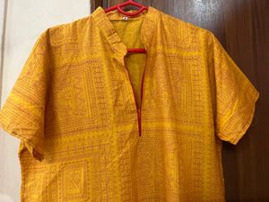 Yellow Coloured kurti