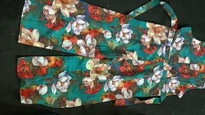 Floral Print Fabric one piece suit