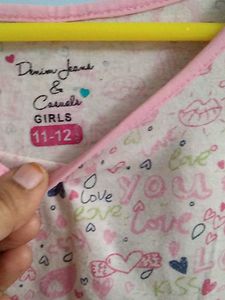 Cute Pink Print Dress