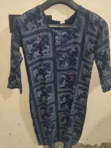 Blue Printed Kurta