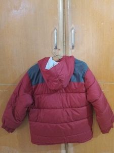 OLD NAVY Boys 6-7  Red and Gray Puffer Jacket