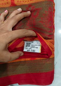 Elegant Red  Saree