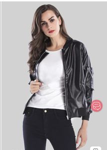 leather bomber jacket