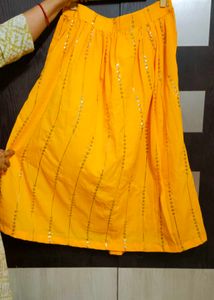 Haldi Skirt Top