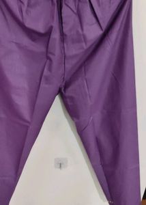 Purple Embroidered Kurta Set