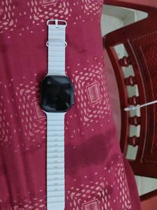 Smart Watch with White Strap