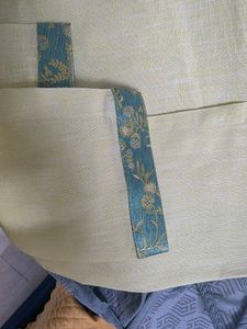 Men's premium Lemon Kurta with Brocade Detailing